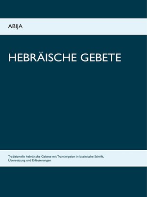 cover image of Hebräische Gebete